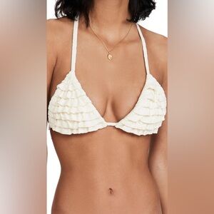 Devon Windsor Carine Bikini Top NWT in Off White